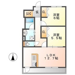 M’S茶屋ヶ坂の物件間取画像